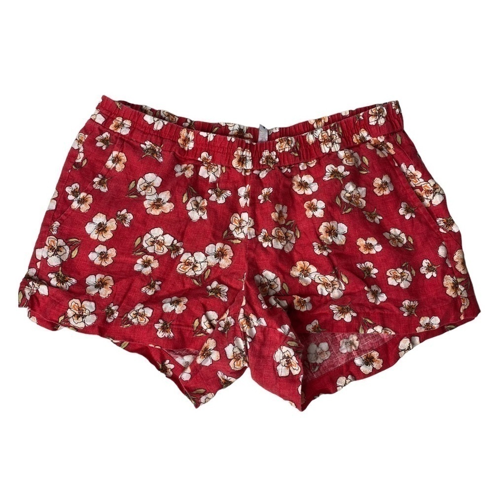 Kut From The Kloth Floral Linen Pull-on Shorts. Size 6